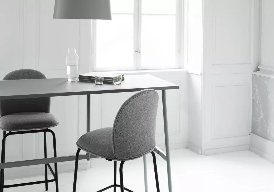 2020 Normann Copenhagen Ace Barstool 75 cm Black Steel MLF02 Bell Lamp 01