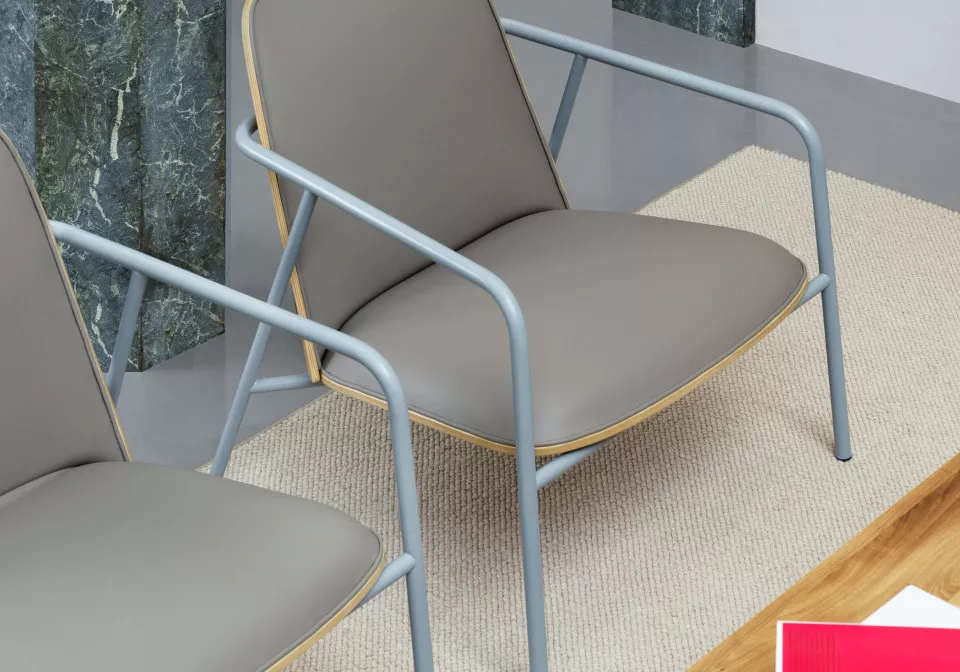 2020 Normann Copenhagen Pad LoungeChair Low GreySteel Oak Ultra 41585