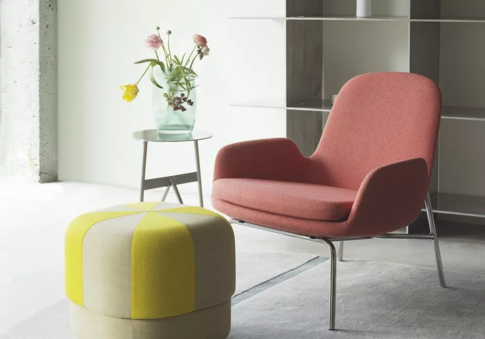2022 Circus Pouf Duo Small Yellow Era Lounge Chair Low Steel OOC05 Stock Table Tide Vase