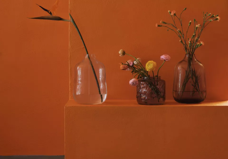 2022 Orange Edit Tombola Vase Rose Step Vase Brown Step Vase Clear