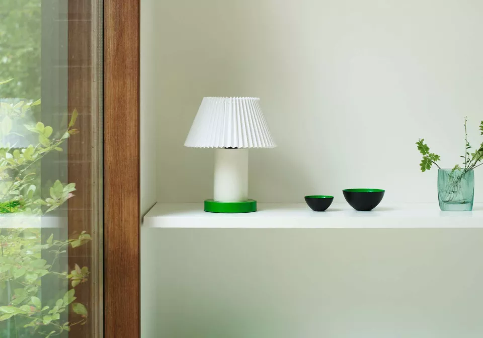 2023 Cellu Table Lamp Light Green Krenit Bowl Group Shorebird Green