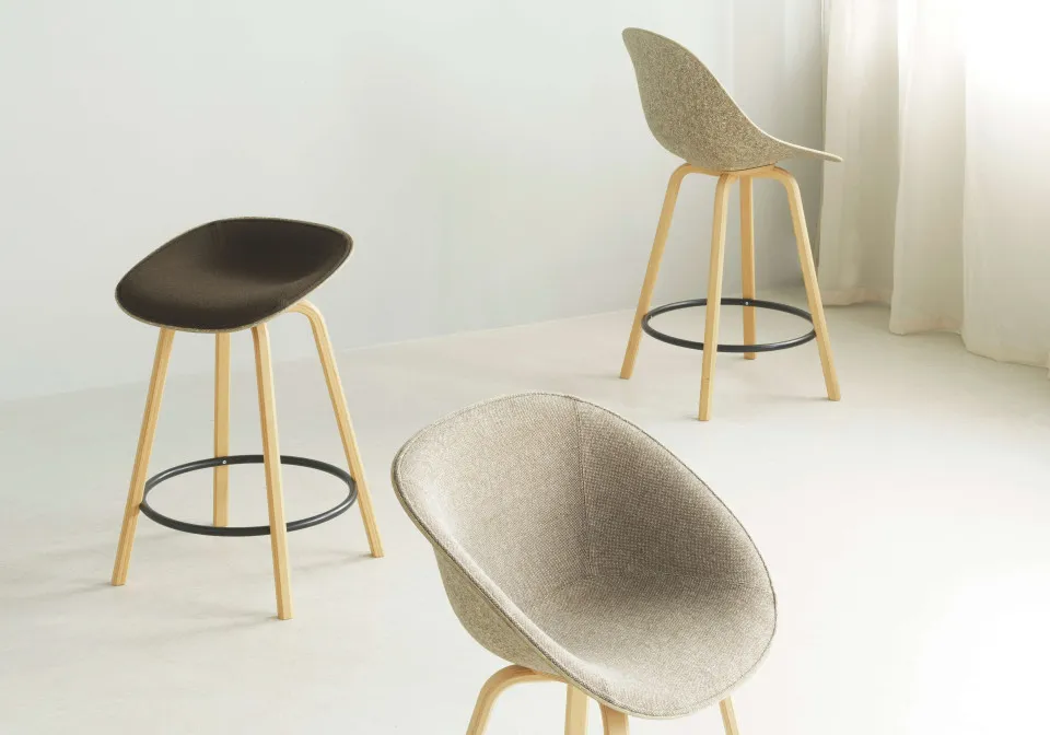 2024 Mat Armchair Hallingdal 0220 Mat Barstool Hallingdal 390 Beech