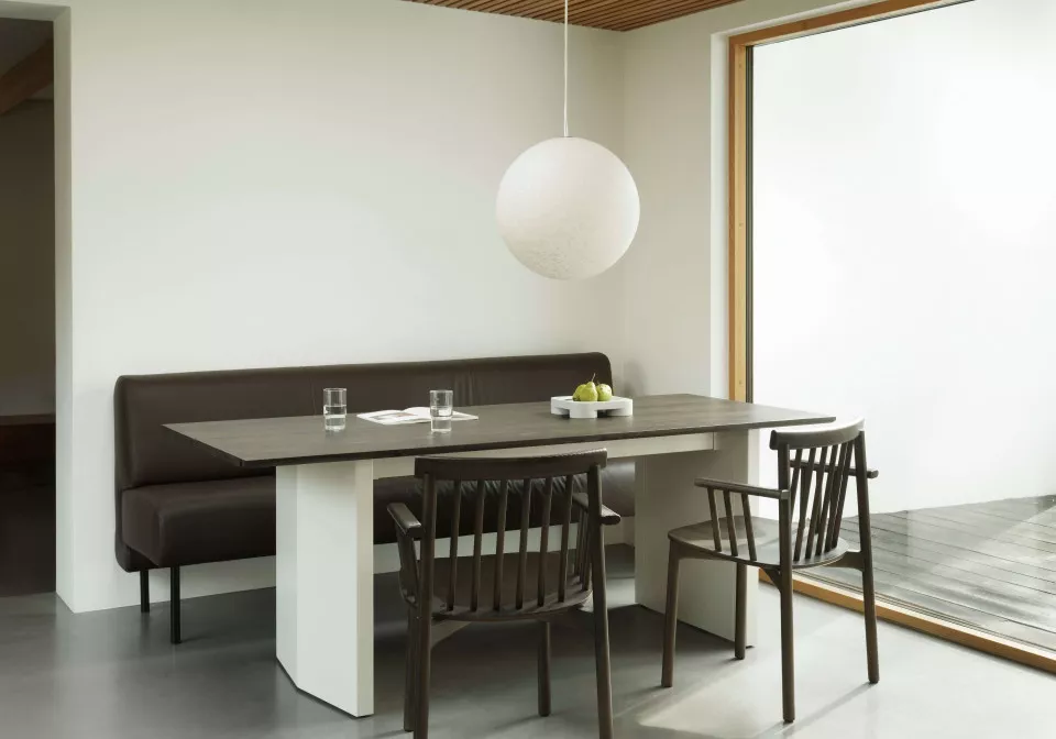 2024 Panel Table 200x90cm CreamDark Brown Frame Sofa 200 Ultra 41589 Pind Armchair Brown Stained Ash