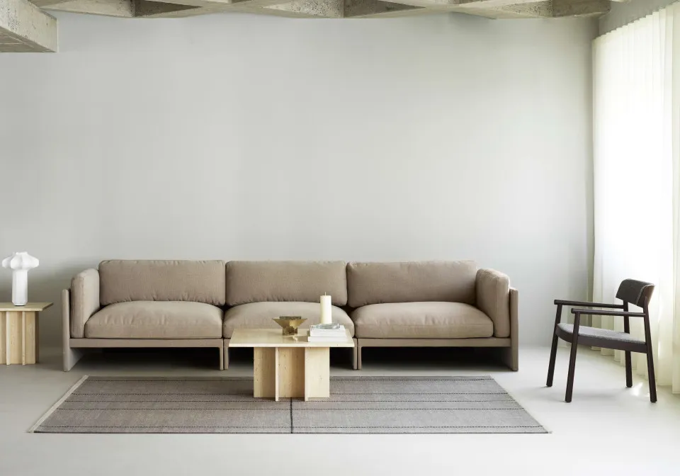 2025 Softy Modular Sofa 100 110 120 Seam Rug 170x240 Grey Tones Timb Lounge Armchair Brown Hallingdal 368