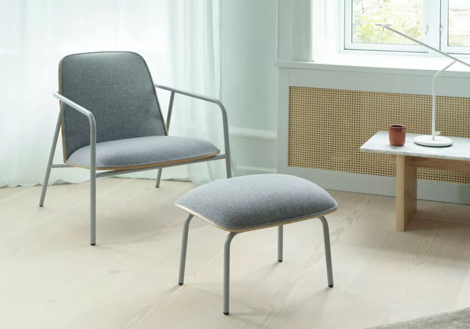 Lounge Chair met Ottoman