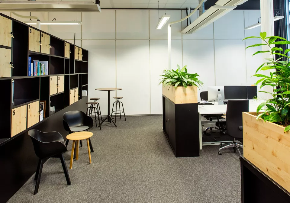 Moderne inrichting kantoor