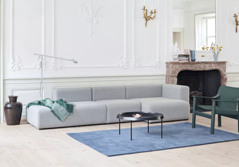 Bernard hunter wb lacquer beech base green canvas cover Tulou Coffee Table black Mags Sofa Combination 3 Fiord 151