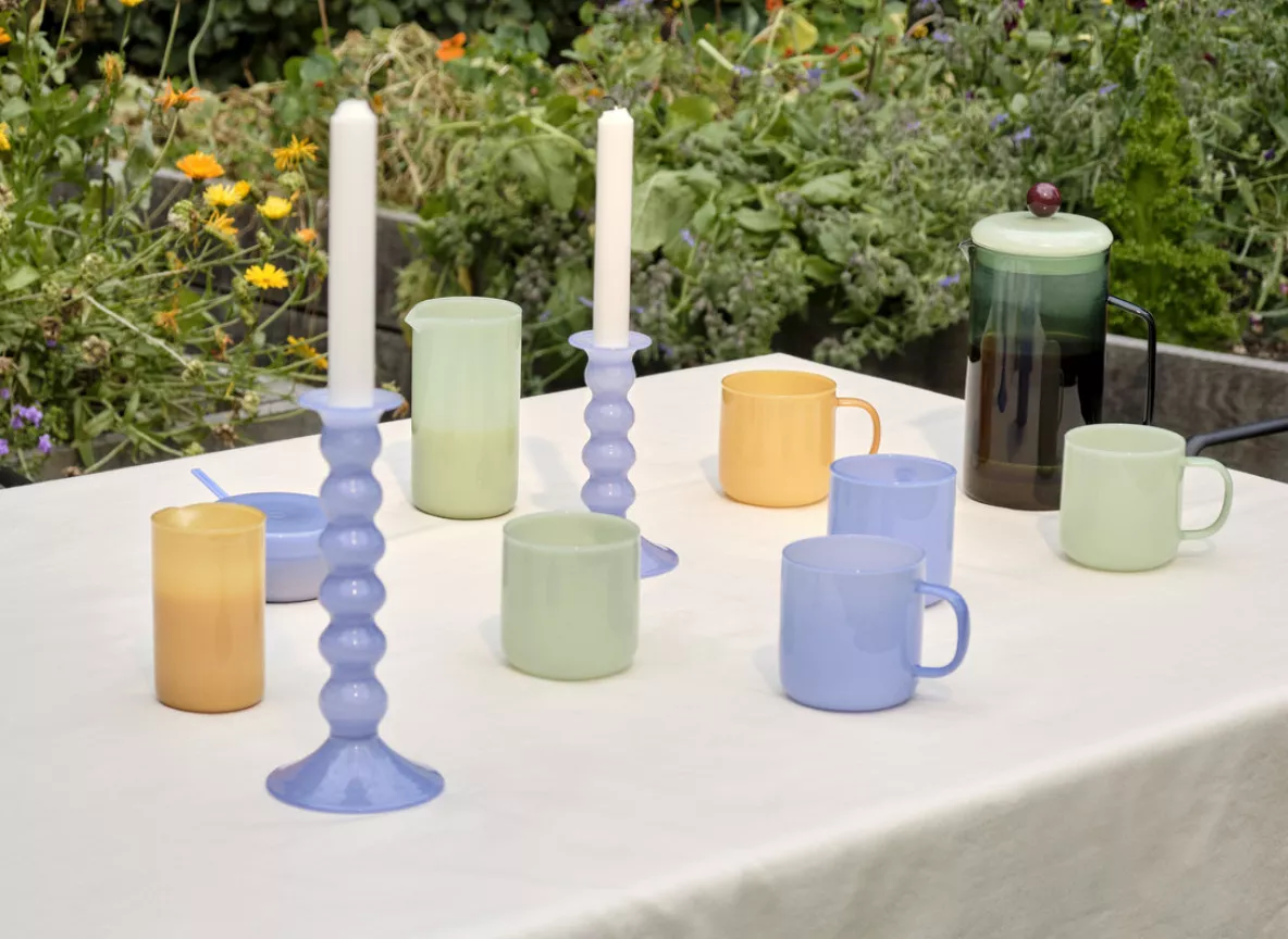 Borosilicate Jug family Borosilicate Cuisine Bowl light blue jade  French Press Brewer aqua Borosilicate Mug set of 2 jade light blue and jade yellow and jade light green Wavy Candleholder fam