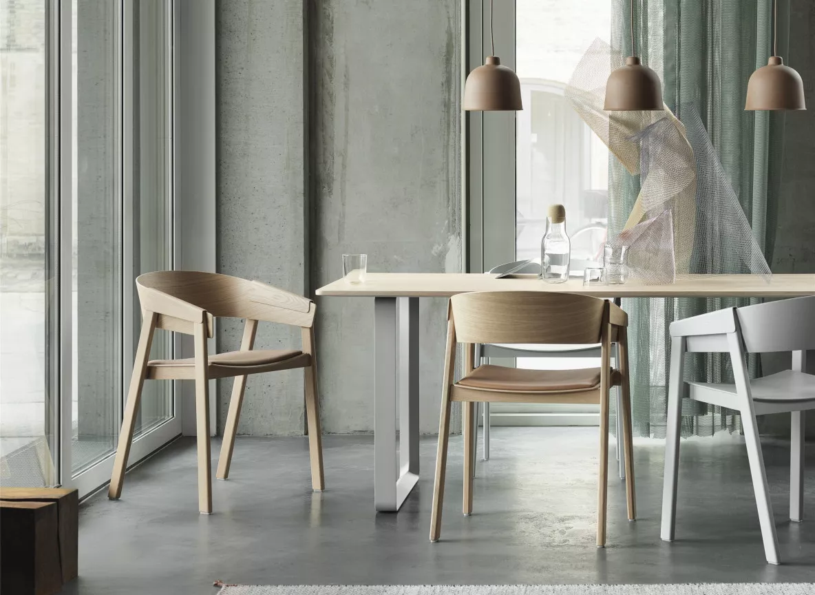 Cover chair 7070 table grain pendant lamp corky 150