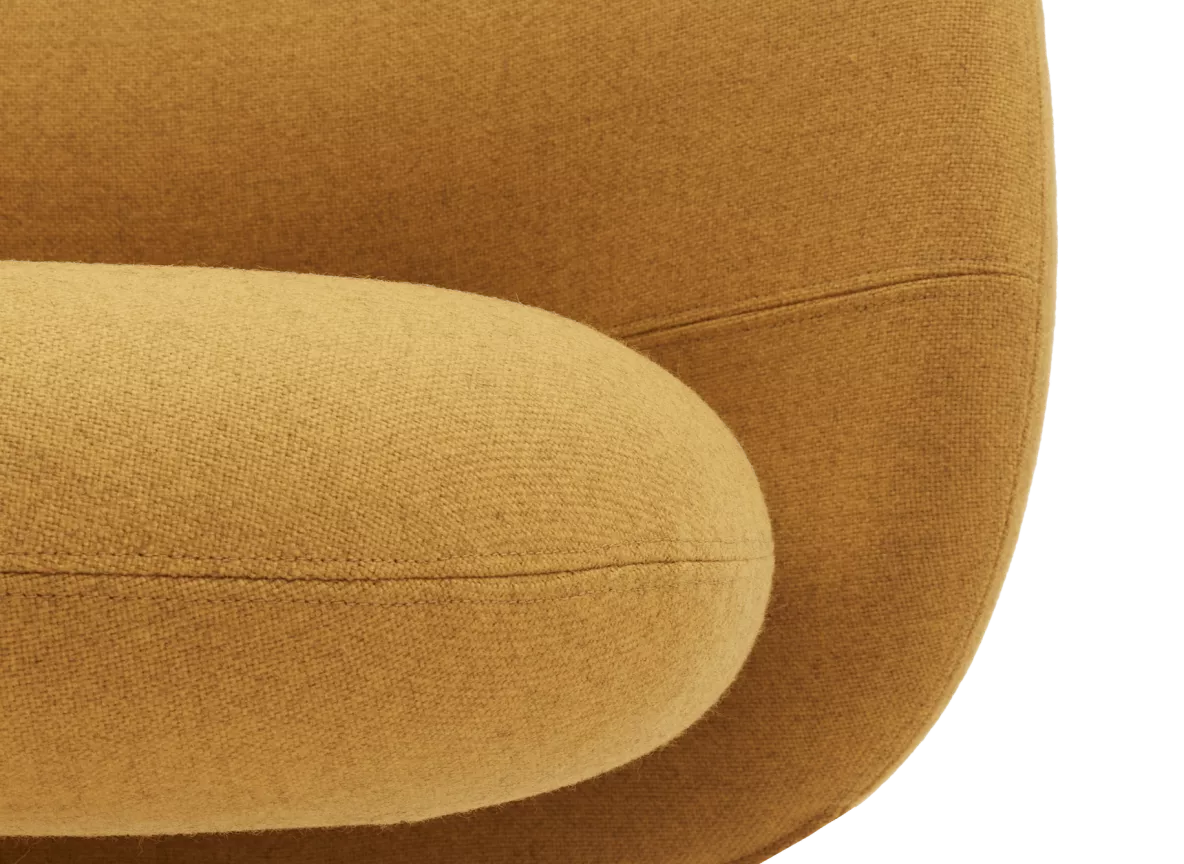 2 668 RUFLE Chair high Ploegwool col. 67 Yellow 005