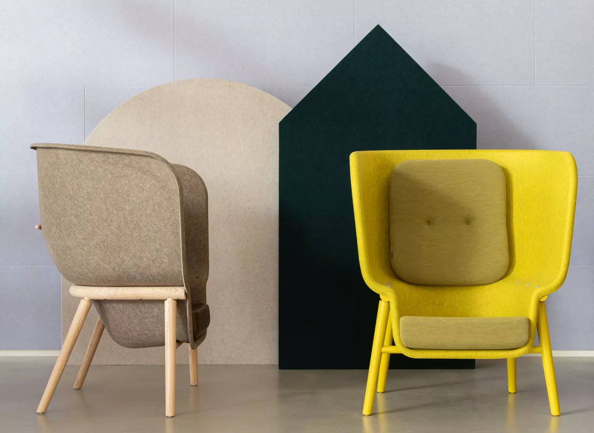 De Vorm Pod PET Felt Privacy Chair sw fotografie 06a v2