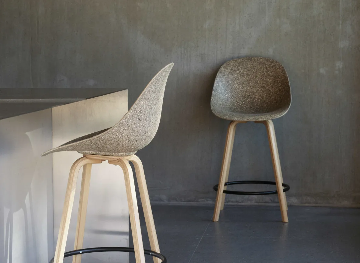 2024 Mat Bar Chair 65cm Wood Black Seaweed 04