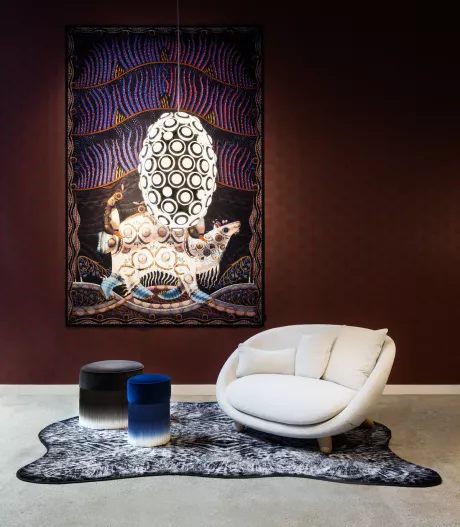Iconic Eyes Love Sofa New York Showroom