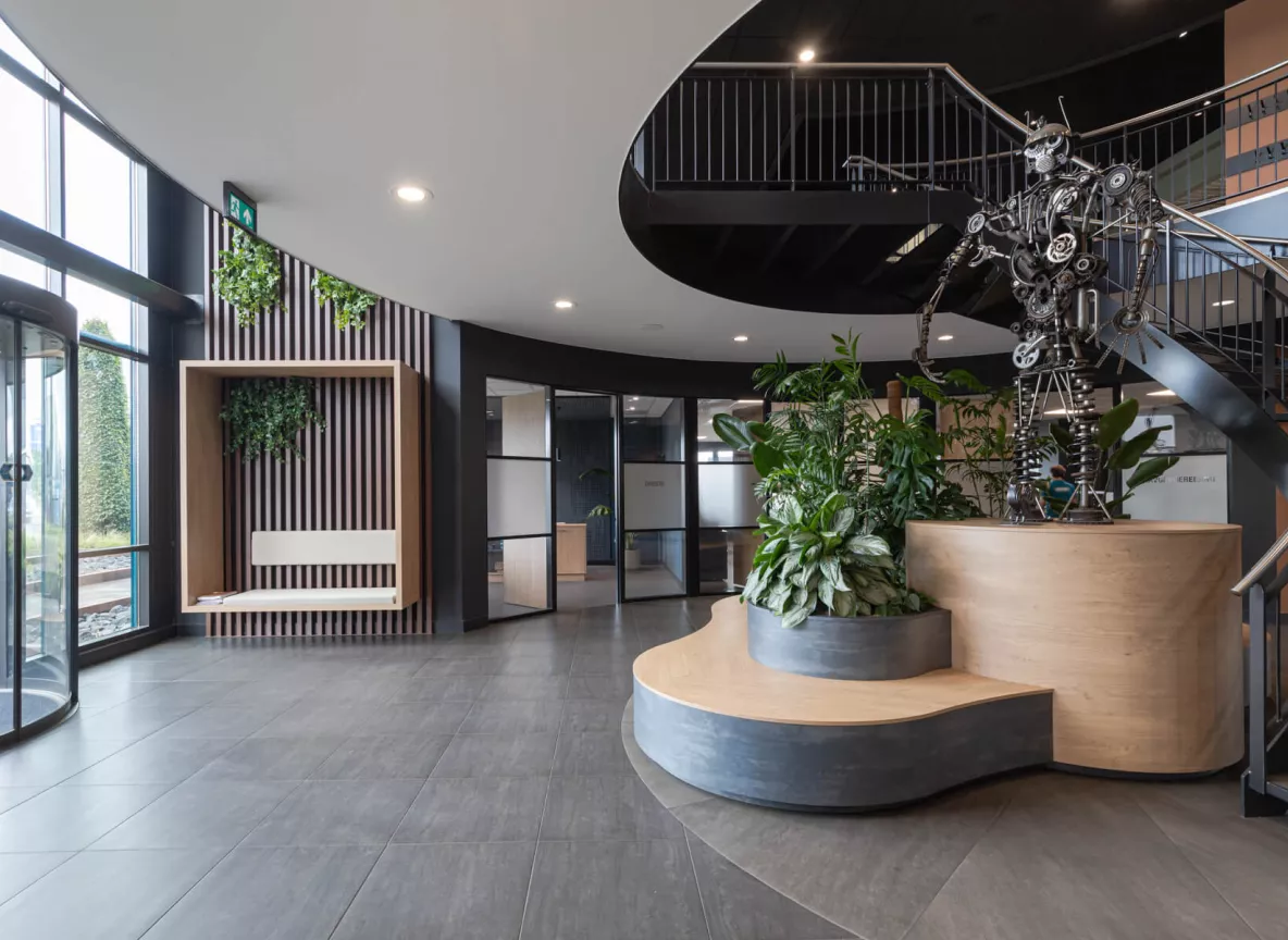 Brink Staalbouw kantoor entree