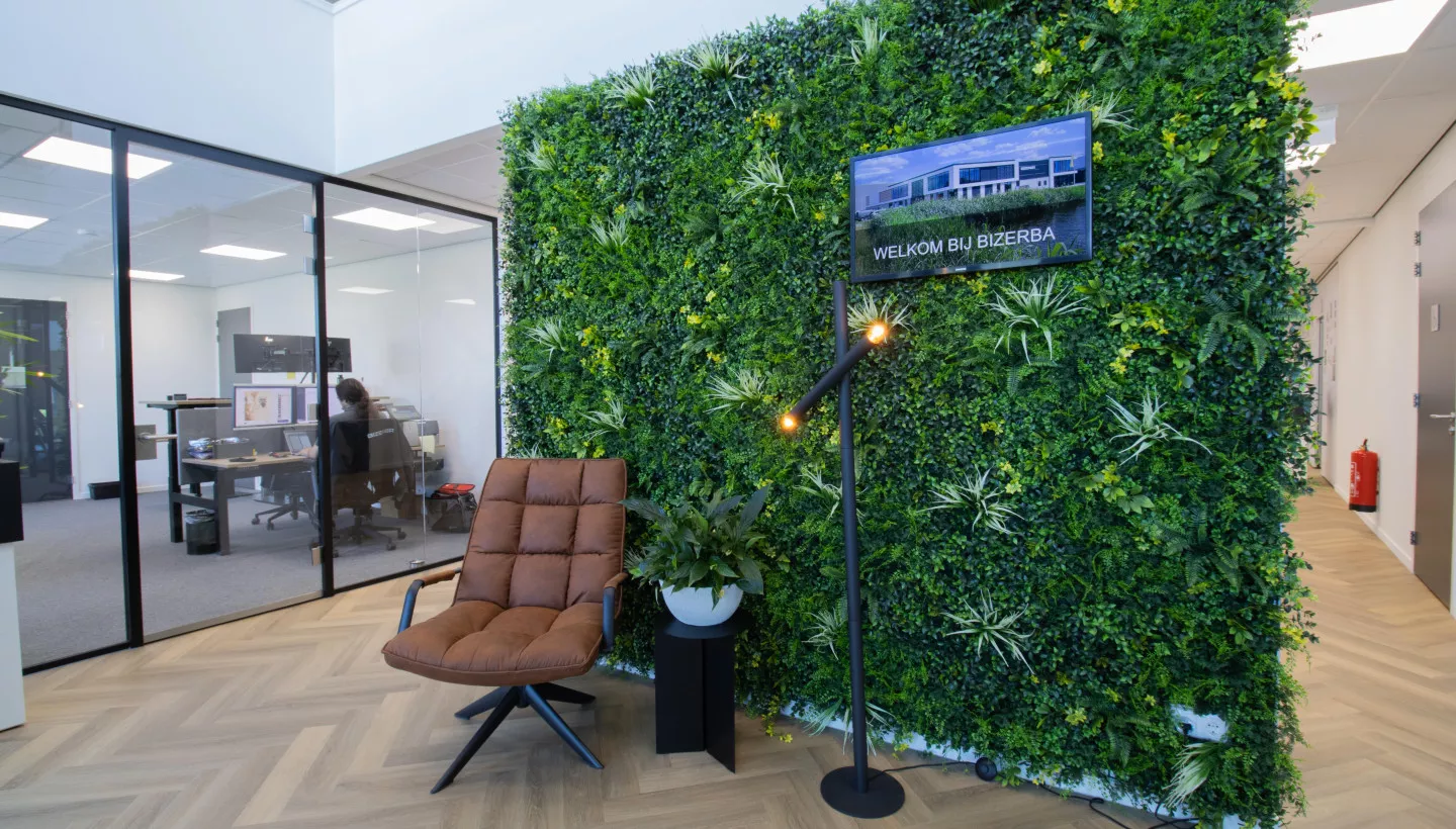 Bizerba case groene wand kato projecten
