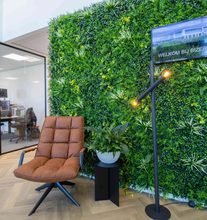 Bizerba case groene wand kato projecten