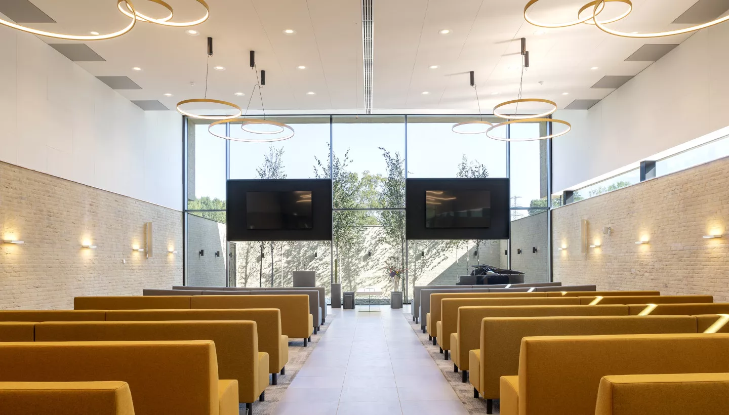Crematorium La Grande Suisse zaal Kato Projecten