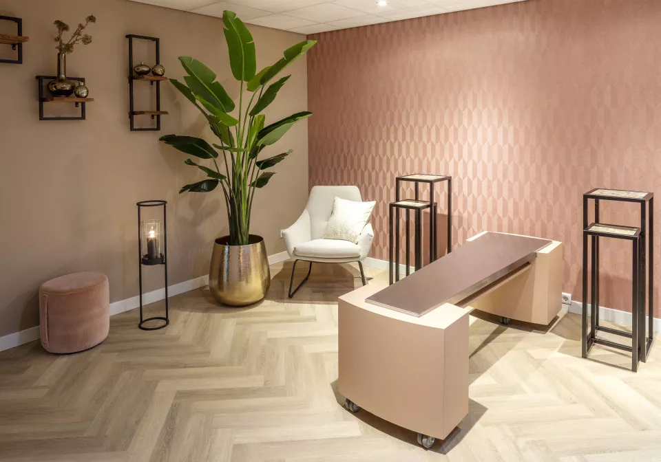 Het interieur van een uitvaartproject 