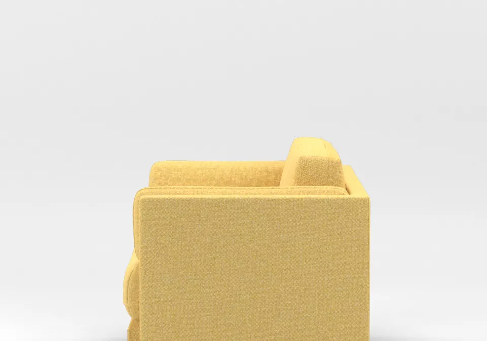 Loveseat side yellow