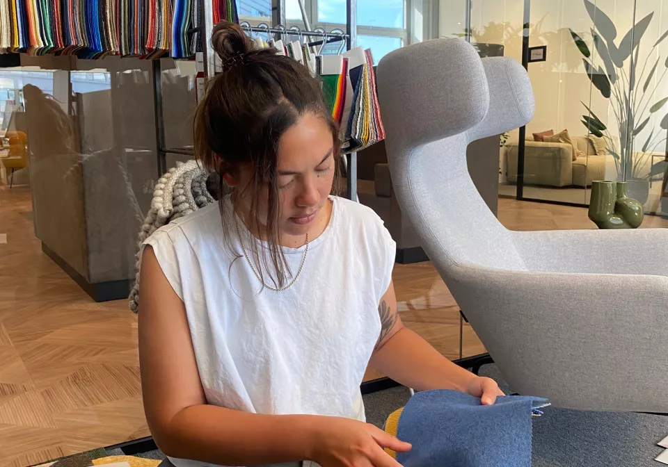 Ika Petra in de ontwerpkamer