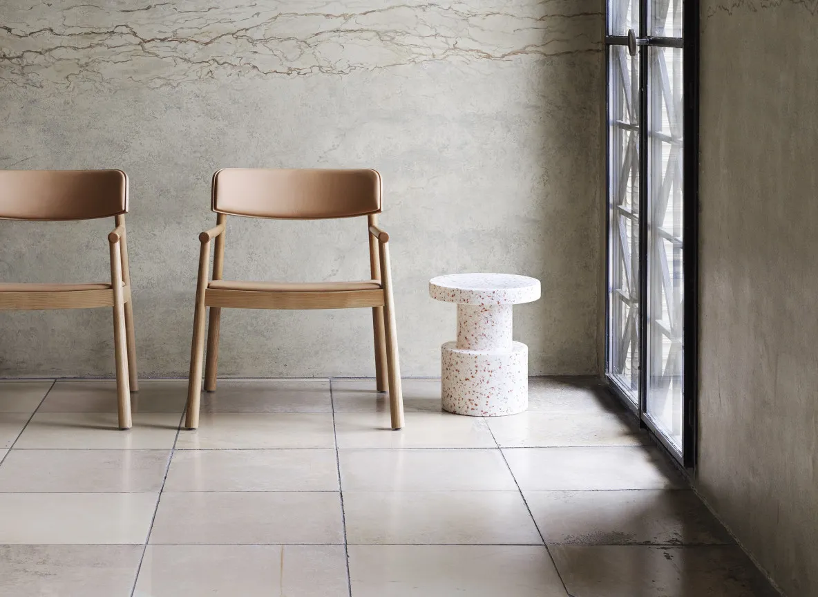 2021 Timb Armchair Lounge Uph Tan Ultra Camel Bit Stool White 02