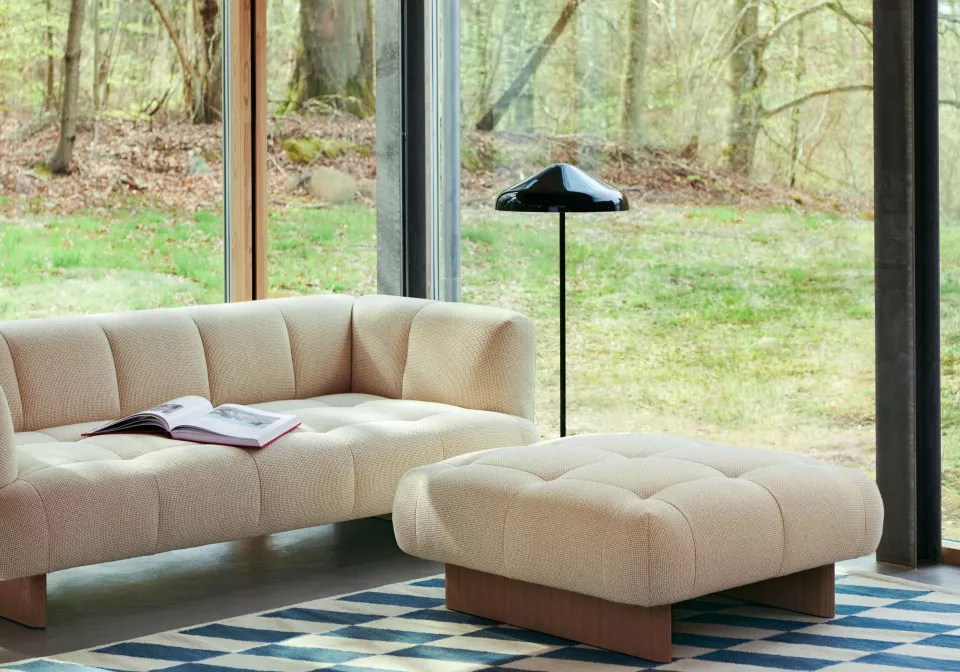 Quilton Lift 2 seater Tartaglia 857 wb lacquered oak base Quilton Lift Ottoman Tartaglia 857 wb lacquered oak base 01 1