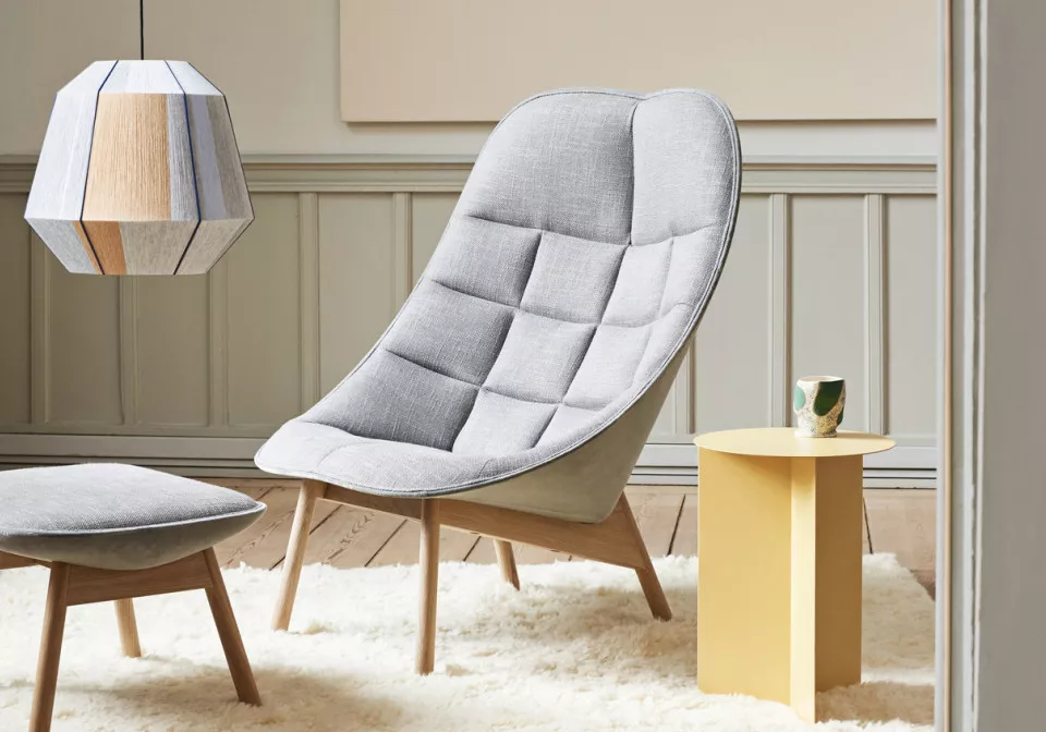 Uchiwa front Roden 05 back Lola warm grey wb lacquer oak base Uchiwa Ottoman front Roden 05 back Lola warm grey wb lacquer oak base
