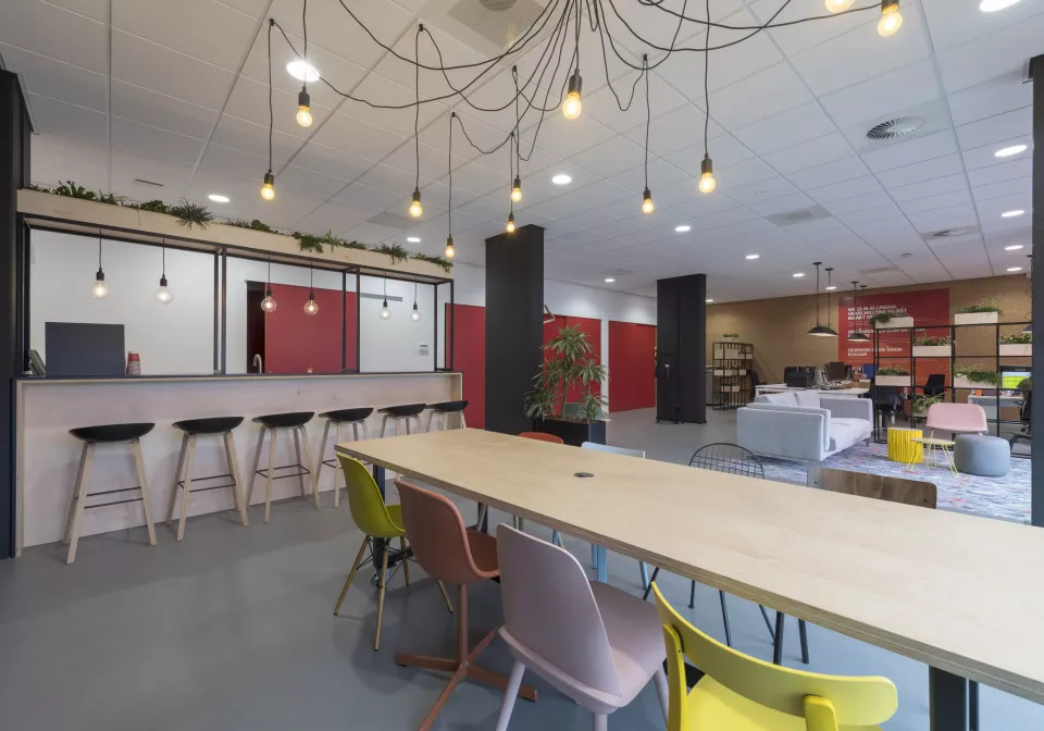 Interieur voor een groot kantoor