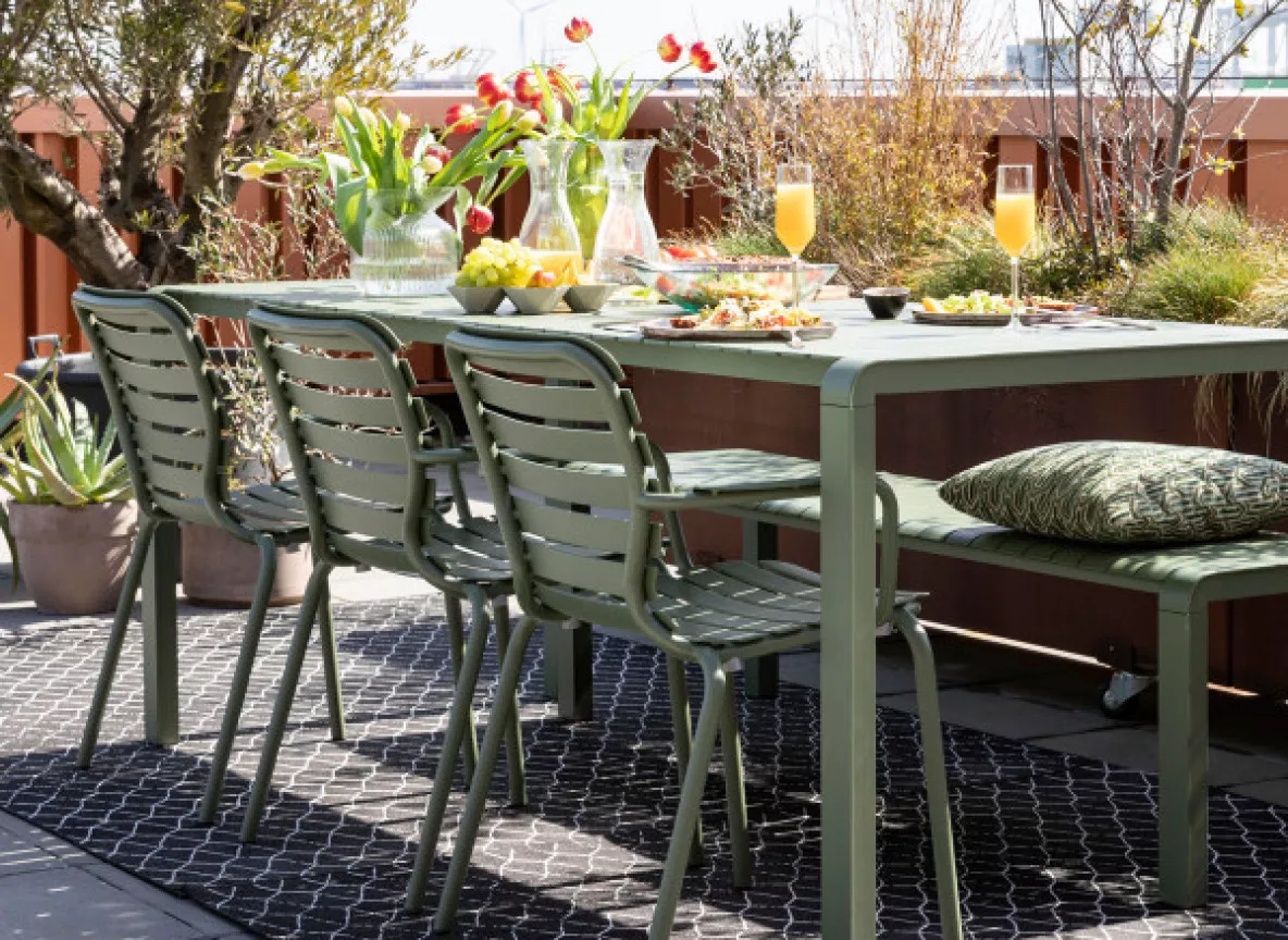 zuiver vondel aluminium armstoel outdoor groen 13