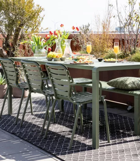 zuiver vondel aluminium armstoel outdoor groen 13