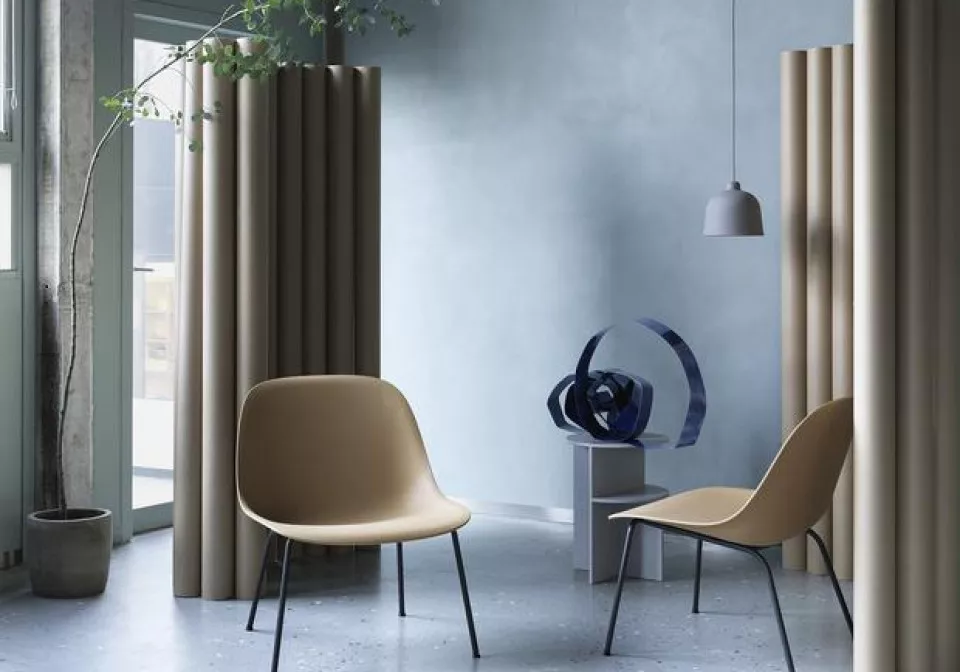 Muuto Fiber Lounge Chair stoel 