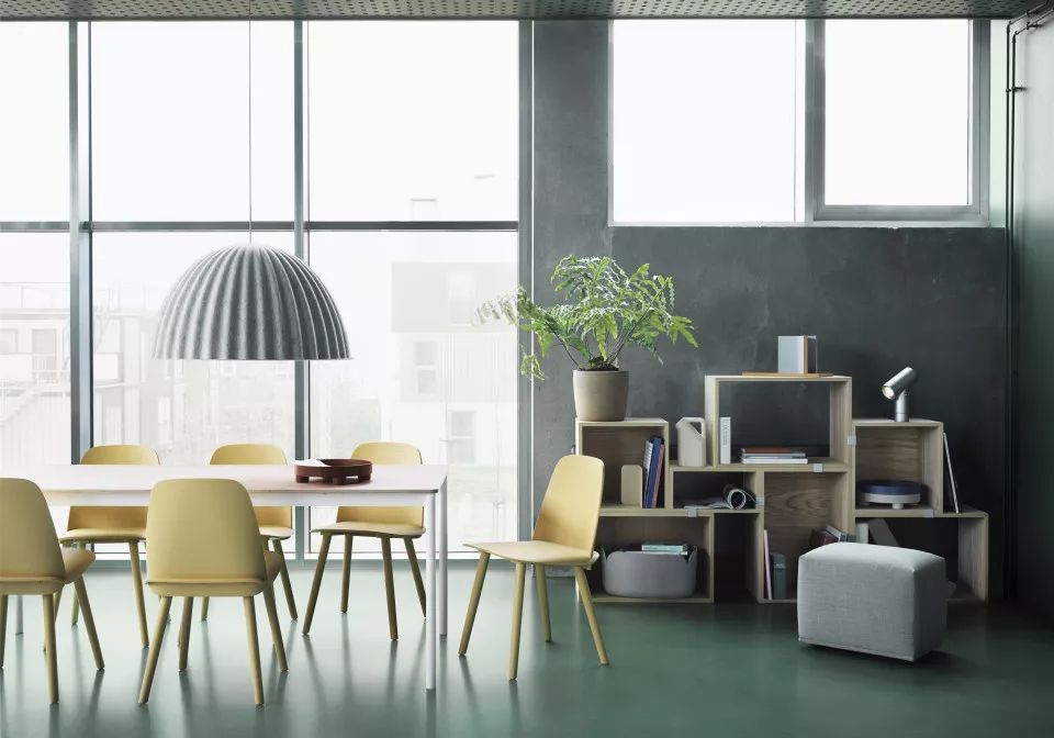 nerd chair sand yellow stacked oak under the bell lamp echo pouf remix 123 beam lamp muuto org 150
